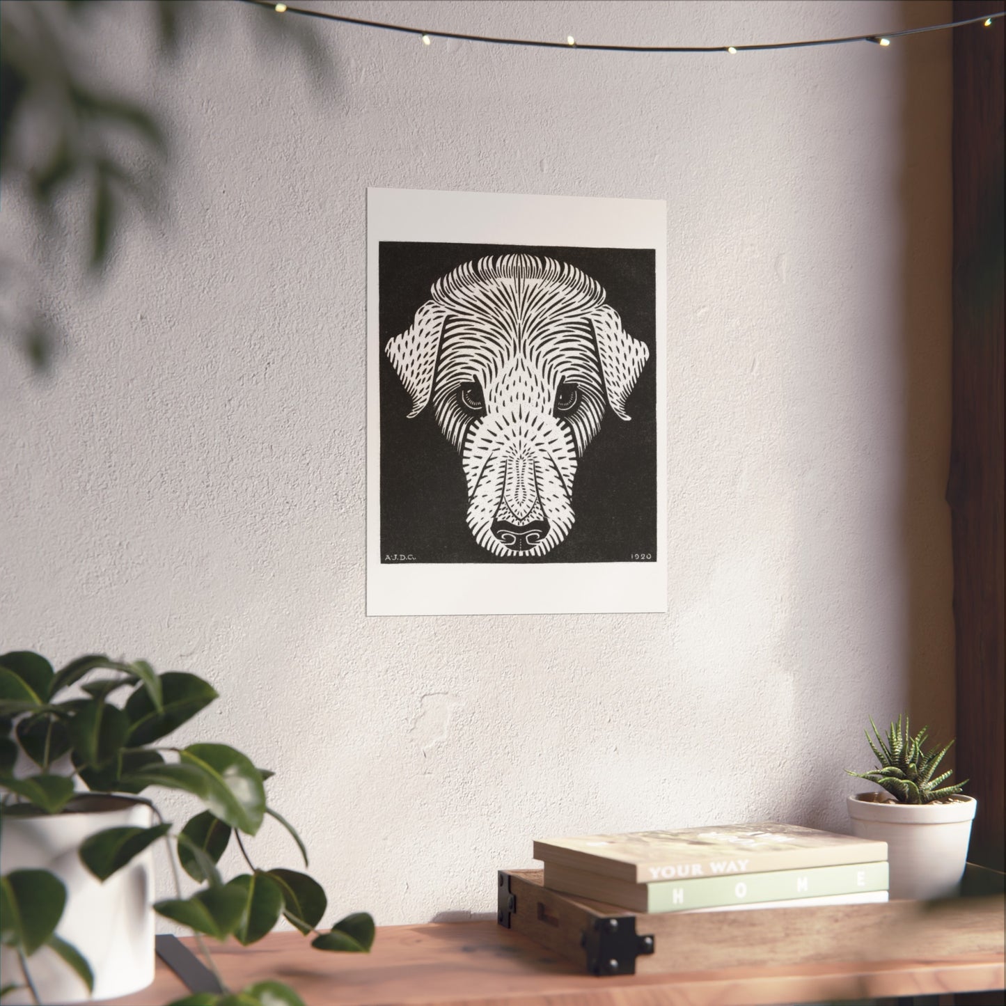 Dog Head Print