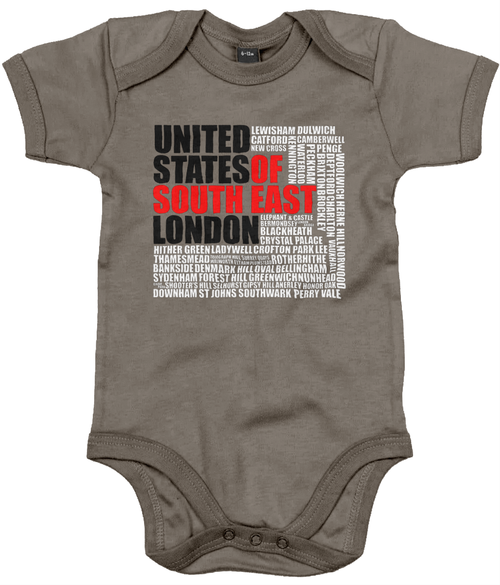 United States of South East London Babygrow