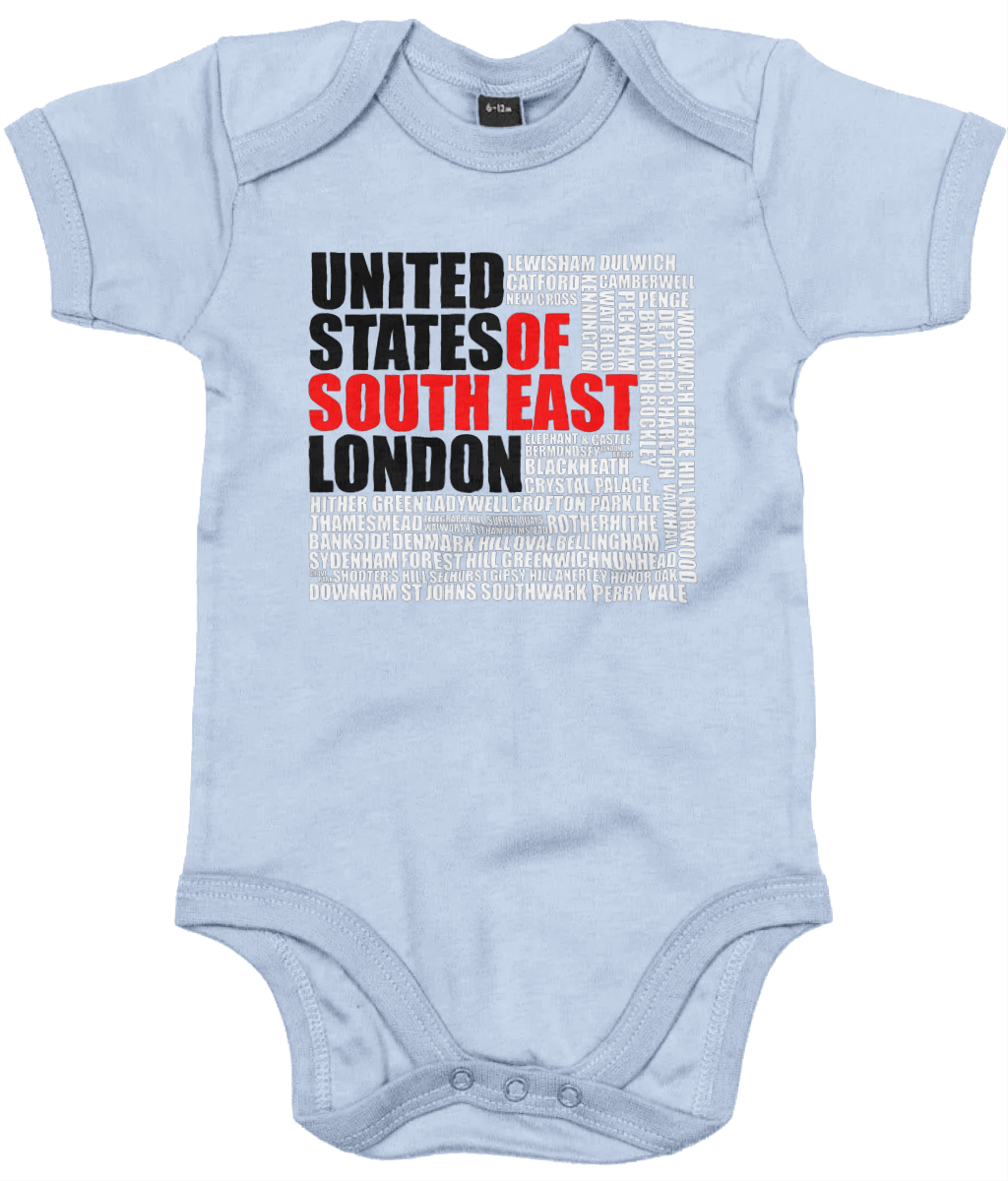 United States of South East London Babygrow