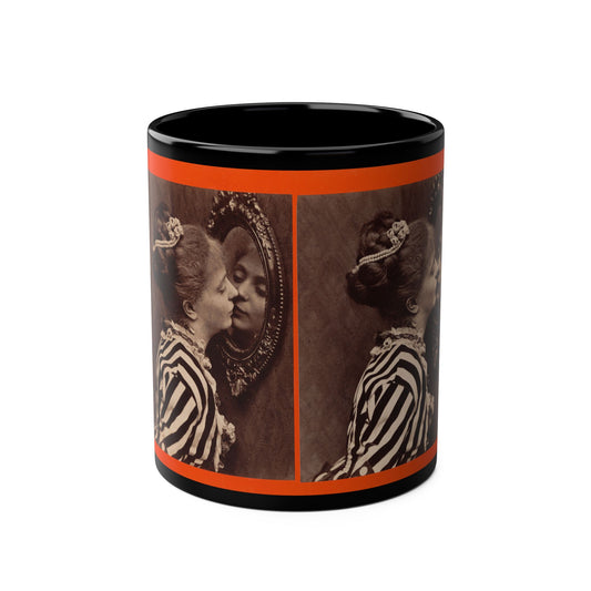 Woman Kissing Her Reflection Mug