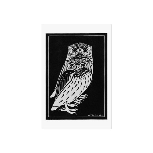 Two Owls Print